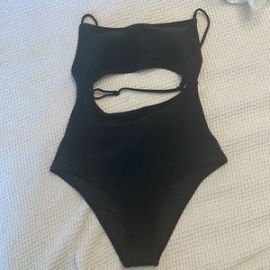 Black ‘everyday Sunday’ one piece swimsuit
